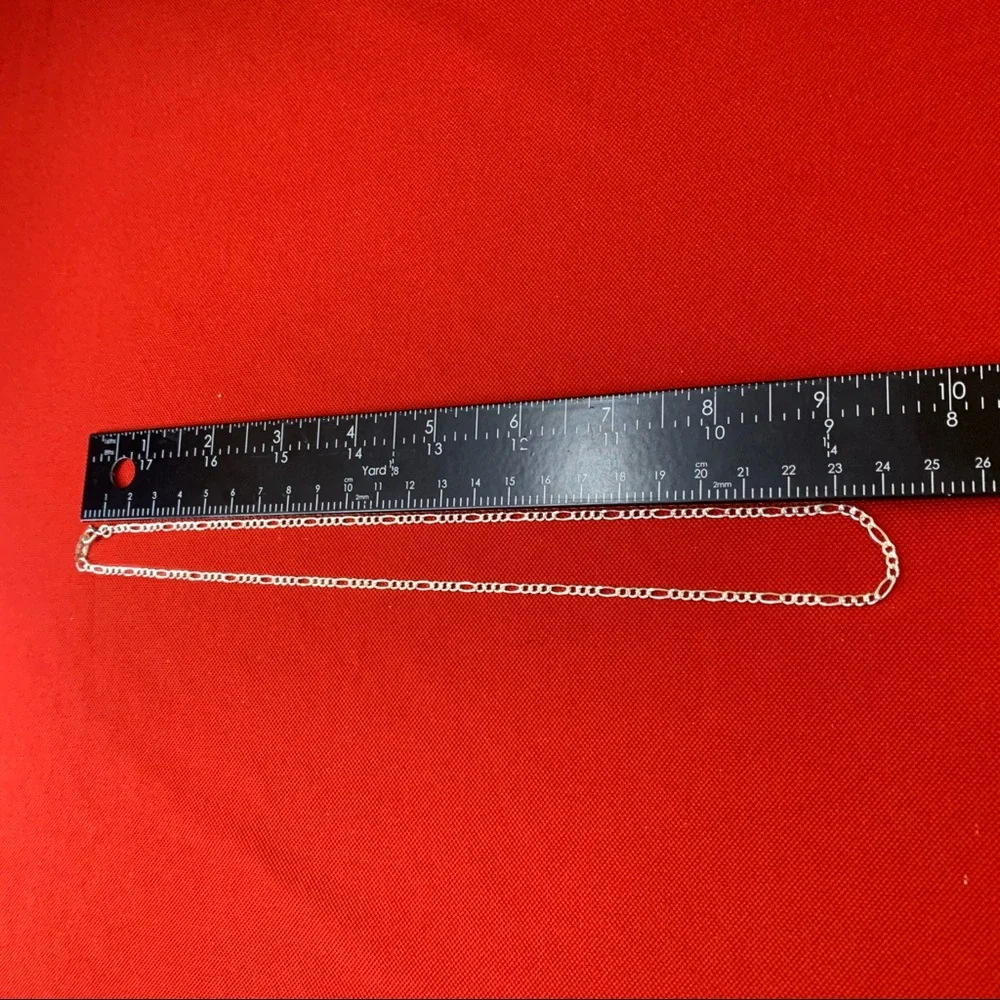 925 Sterling‎ Silver Chain Necklace Jewelry SILVER Classic Fígaro Made In Mexico - Picture 7 of 10